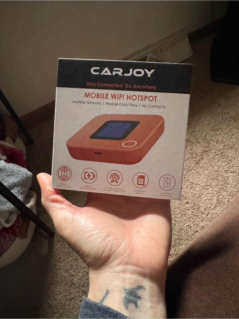 CARJOY Mobile WiFi Hotspot - Orange